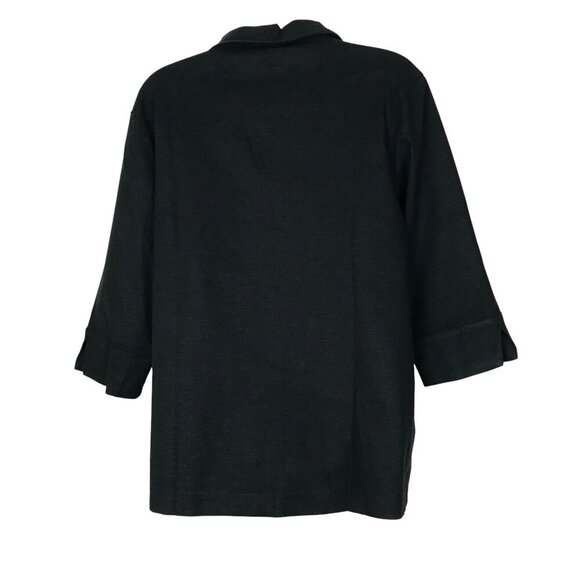 NWT Moussy Black Linen Blend Blazer Size F one size - Picture 5 of 7